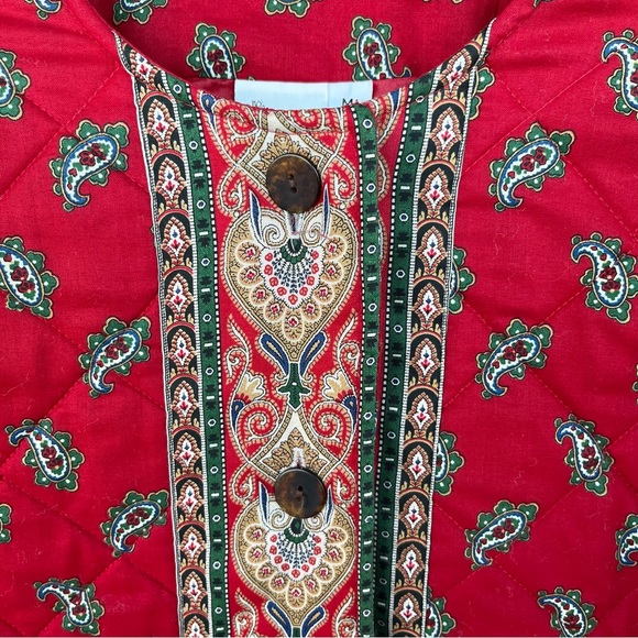 Red Vera Bradley button down jacket excellent condition. Size medium - Picture 2 of 11